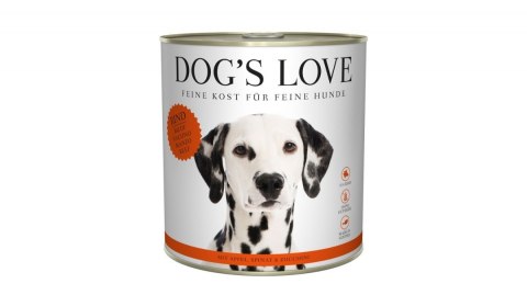 DOG'S LOVE Rind - wołowina z jabłkiem, szpinakiem i cukinią 6x800g DOG'S LOVE Rind - wołowina z jabłkiem, szpinakiem i cukinią 6x800g