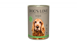 DOG'S LOVE Senior Wild - dziczyzna karma dla starszych psów 400g