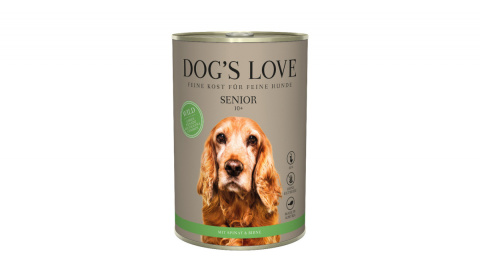DOG'S LOVE Senior Wild - dziczyzna karma dla starszych psów 400g