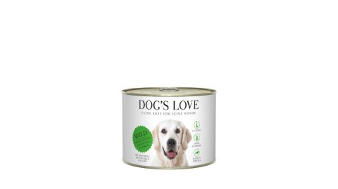 DOG'S LOVE WILD dziczyzna z marchewką, selerem, ziemniakami i śliwkami 200g