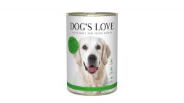 DOG'S LOVE WILD dziczyzna z marchewką, selerem, ziemniakami i śliwkami 400g