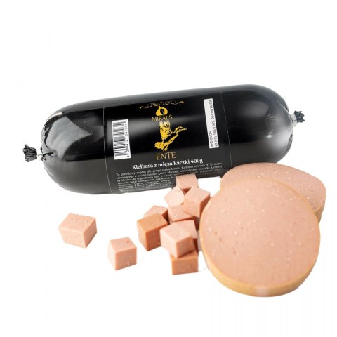 MIRALS ENTE kiełbasa z mięsa kaczki 400g MIRALS ENTE kiełbasa z mięsa kaczki 400g