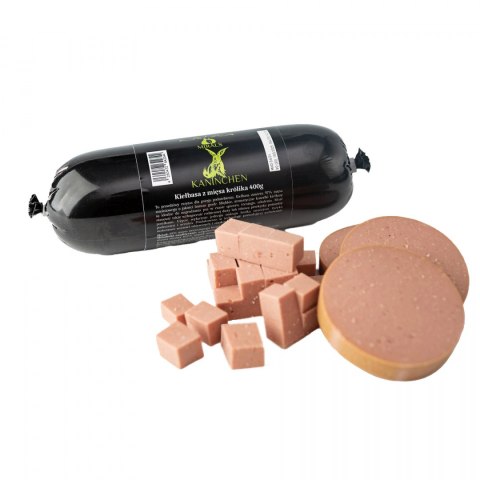 MIRALS Kaninchen kiełbasa z mięsa królika 400g MIRALS Kaninchen kiełbasa z mięsa królika 400g