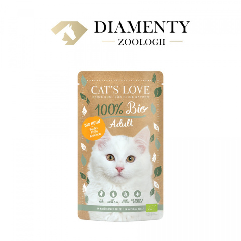 CAT'S LOVE Bio kurczak w naturalnej galaretce 100g x 6 szt. CAT'S LOVE Bio kurczak w naturalnej galaretce 100g x 6 szt.