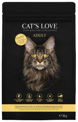 CAT'S LOVE Geflugel - sucha karma dla kota bez zbóż z drobiem 2kg