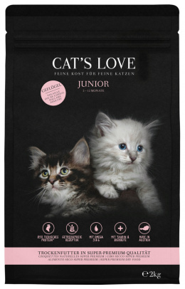 CAT'S LOVE Junior Geflugel - sucha karma dla kociąt z drobiem 2kg