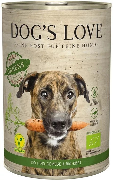 DOG'S LOVE BIO GREENS warzywno-owocowa karma dla psów 6 x 400g DOG'S LOVE BIO GREENS warzywno-owocowa karma dla psów 6 x 400g