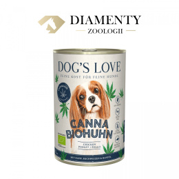 DOG'S LOVE Canna Canis - BIO kurczak z konopiami 6 x 400g
