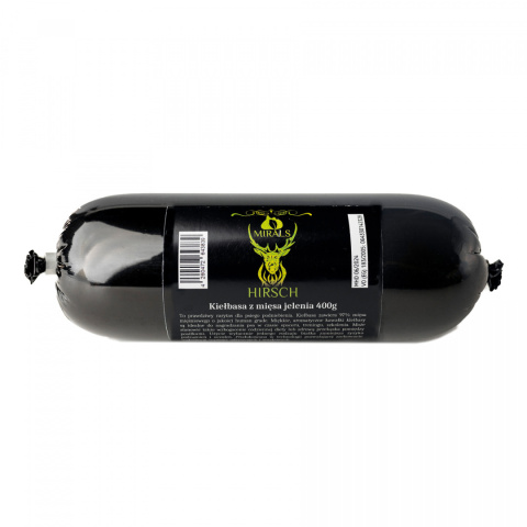 MIRALS Hirsch kiełbasa z mięsa jelenia 400 g MIRALS Hirsch kiełbasa z mięsa jelenia 400 g
