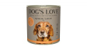 DOG'S LOVE Senior Pute Light - indyk karma dla starszych psów 6x800g