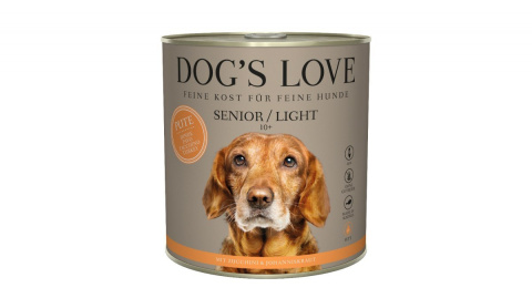 DOG'S LOVE Senior Pute Light - indyk karma dla starszych psów 6x800g DOG'S LOVE Senior Pute Light - indyk karma dla starszych psów 6x800g