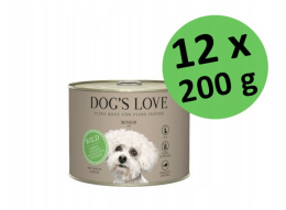 DOG'S LOVE Senior Wild - dziczyzna karma dla starszych psów 12 x 200g