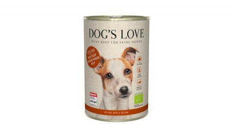 DOG'S LOVE BIO RIND wołowina z ryżem, cukinią i jabłkiem 400g x 6 szt. DOG'S LOVE BIO RIND wołowina z ryżem, cukinią i jabłkiem 400g x 6 szt.