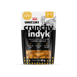Uniszki Crunchy indyk z szałwią i pokrzywą przysmak dla psa 80g