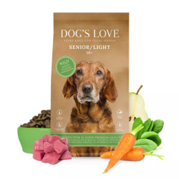 DOG'S LOVE Senior Wild - dziczyzna z batatami, szpinakiem i marchewką 2kg