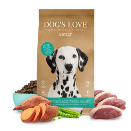 DOG'S LOVE Ente - kaczka z batatami i jagodami 2 kg