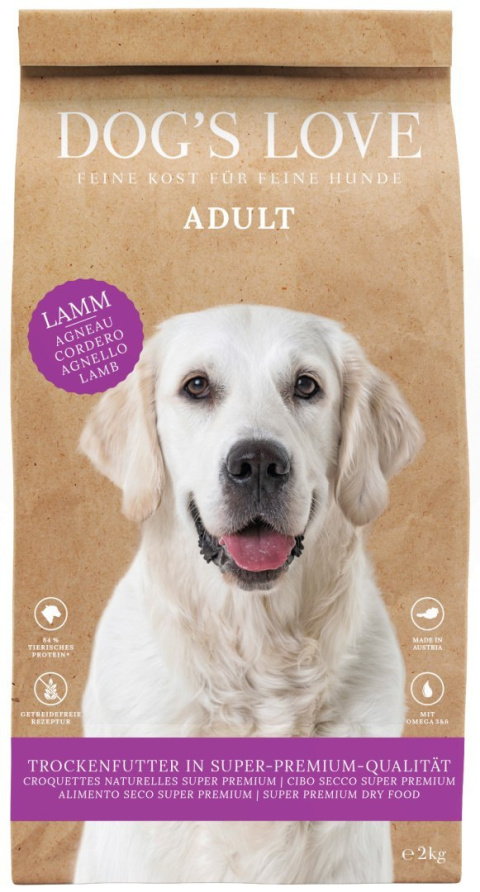 DOG'S LOVE Lamm - jagnięcina z batatami i jabłkami 12 kg DOG'S LOVE Lamm - jagnięcina z batatami i jabłkami 12 kg