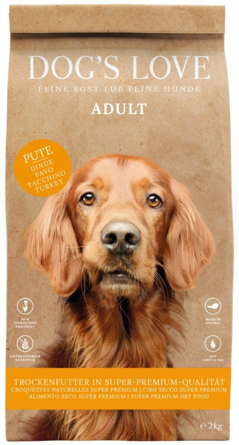 DOG'S LOVE Pute - indyk z batatami i cukinią 12kg DOG'S LOVE Pute - indyk z batatami i cukinią 12kg