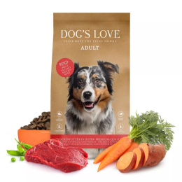 DOG'S LOVE Rind - wołowina z batatami i buraczkami 12 kg