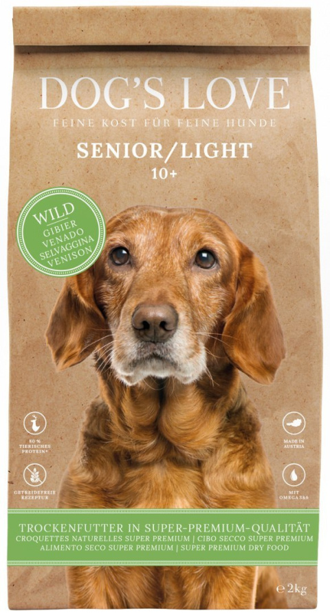 DOG’S LOVE Senior Wild – dziczyzna z batatami, szpinakiem i marchewką 12kg DOG’S LOVE Senior Wild – dziczyzna z batatami, szpinakiem i marchewką 12kg