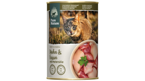 PURE NATURE CAT Huhn Fasan - kurczak z bażantem 400g PURE NATURE CAT Huhn Fasan - kurczak z bażantem 400g