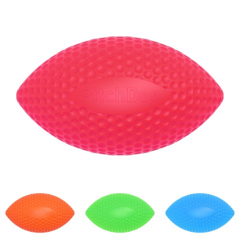 PitchDog Piłka Rugby do aportowania śr. 9 cm, dł. 14 cm Pink PitchDog Piłka Rugby do aportowania śr. 9 cm, dł. 14 cm Pink