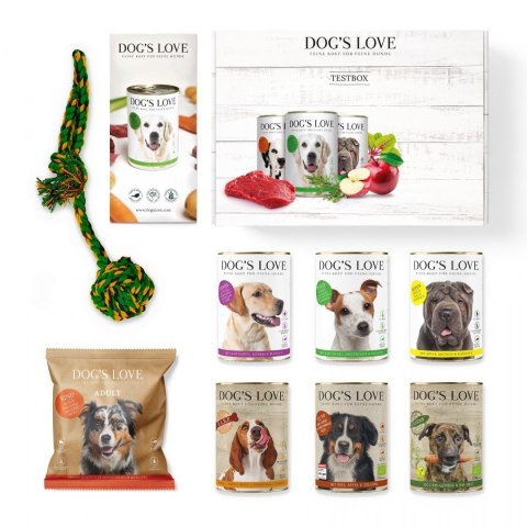 DOG'S LOVE BOX - zestaw dla dorosłego psa DOG'S LOVE BOX - zestaw dla dorosłego psa