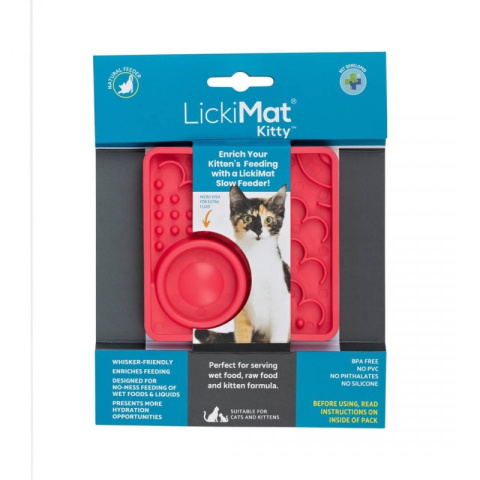 Mata LickiMat KITTY dla kociąt różowa Mata LickiMat KITTY dla kociąt różowa