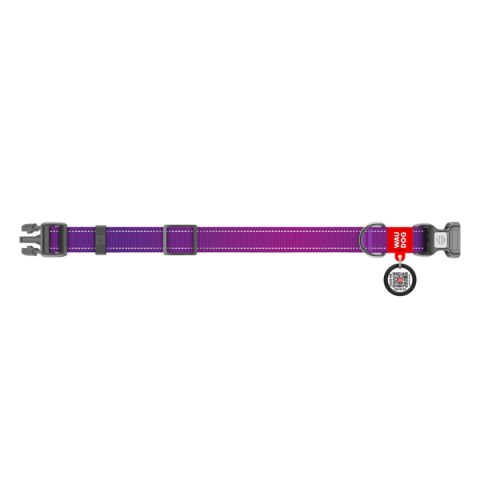 WAUDOG Obroża dla psa Nylon Mono L 33-49 cm Fioletowy WAUDOG Obroża dla psa Nylon Mono L 33-49 cm Fioletowy