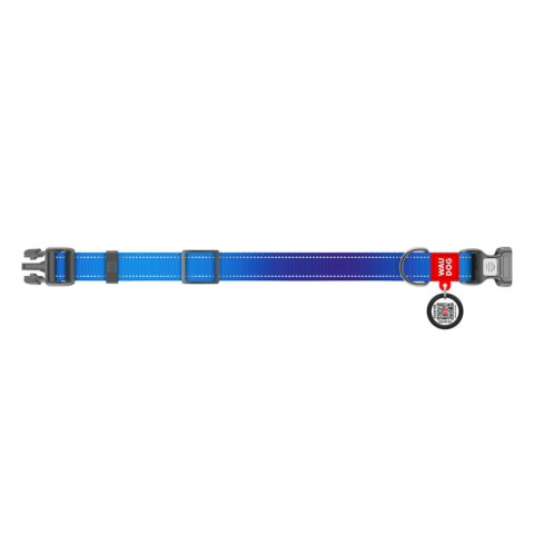 WAUDOG Obroża dla psa Nylon Mono L 33-49 cm Niebieski WAUDOG Obroża dla psa Nylon Mono L 33-49 cm Niebieski