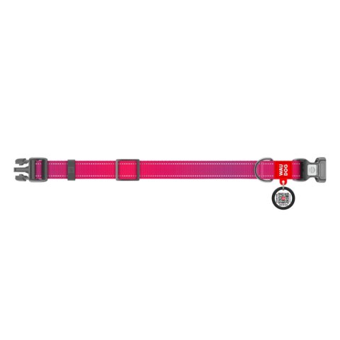 WAUDOG Obroża dla psa Nylon Mono L 33-49 cm Różowy WAUDOG Obroża dla psa Nylon Mono L 33-49 cm Różowy