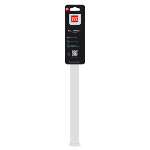 WAUDOG Obroża dla psa z podświetleniem LED , klamra magnetyczna dł. 30-35 cm WAUDOG Obroża dla psa z podświetleniem LED , klamra magnetyczna dł. 30-35 cm