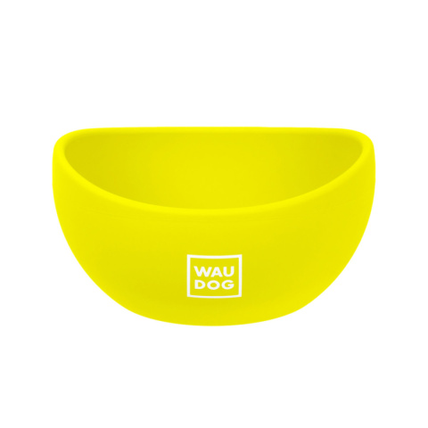 WAUDOG Miska silikonowa 250 ml Żółta - dla małego psa i kota WAUDOG Miska silikonowa 250 ml Żółta - dla małego psa i kota