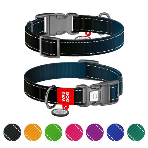 WAUDOG Obroża dla psa Nylon Mono S 25-35 cm Czarny WAUDOG Obroża dla psa Nylon Mono S 25-35 cm Czarny