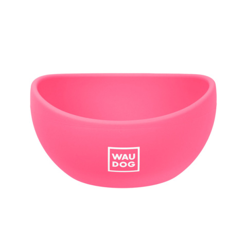 WAUDOG Miska silikonowa 250 ml Różowa - dla małego psa i kota WAUDOG Miska silikonowa 250 ml Różowa - dla małego psa i kota