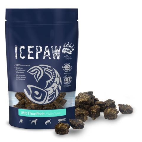 ICEPAW mit Thunfisch - przysmaki z filetów białych ryb i tuńczyka dla psów 150g