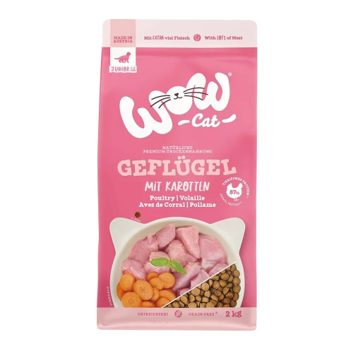 WOW CAT Junior Geflugel - karma z drobiu dla kociąt 2kg