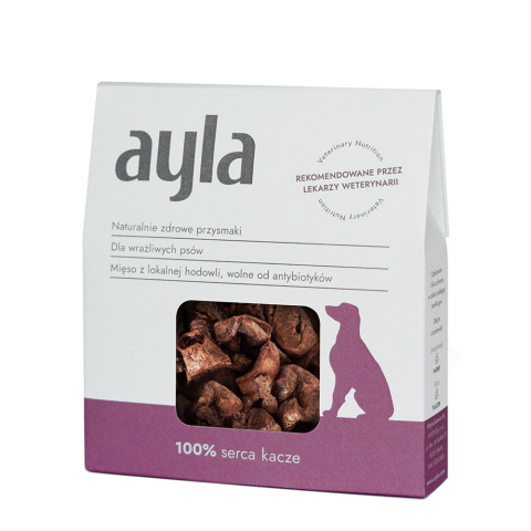 AYLA serca kacze liofilizowane przysmaki dla psa (28g) AYLA serca kacze liofilizowane przysmaki dla psa (28g)