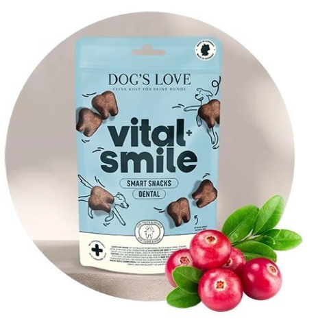 DOG'S LOVE VITAL+ Smile Dental - zdrowe zęby i świeży oddech przysmaki funkcjonalne dla psa 150g DOG'S LOVE VITAL+ Smile Dental - zdrowe zęby i świeży oddech przysmaki funkcjonalne dla psa 150g