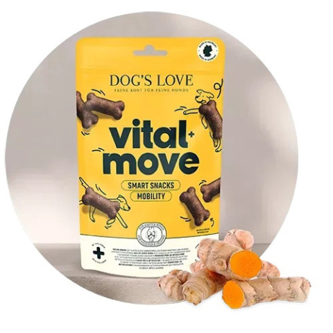 DOG'S LOVE VITAL+ Move Mobility - mocne stawy przysmaki funkcjonalne dla psa 150g DOG'S LOVE VITAL+ Move Mobility - mocne stawy przysmaki funkcjonalne dla psa 150g