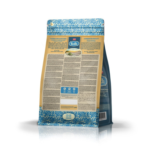 FOLK MINI Kaszubska specjalność rybna z dodatkiem jabłek, pietruszki i lubczyku 1,6 kg FOLK MINI Kaszubska specjalność rybna z dodatkiem jabłek, pietruszki i lubczyku 1,6 kg