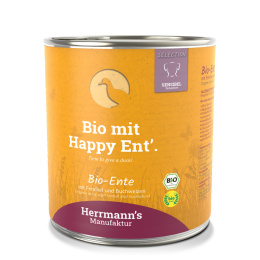 HERRMANN'S Selection Sensitive Dog Bio Ente - bio kaczka z koprem włoskim 800g