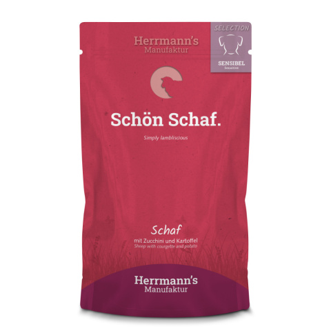 HERRMANN'S Selection Sensitive Dog Schaf - baranina z cukinią 150g