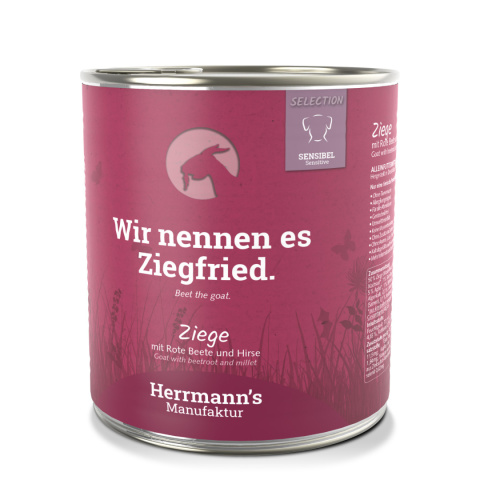 HERRMANN'S Selection Sensitive Dog Ziege - kozina z burakiem 800g