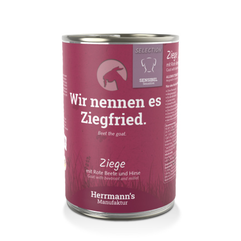 HERRMANN'S Selection Sensitive Dog Ziege - kozina z burakiem 400g