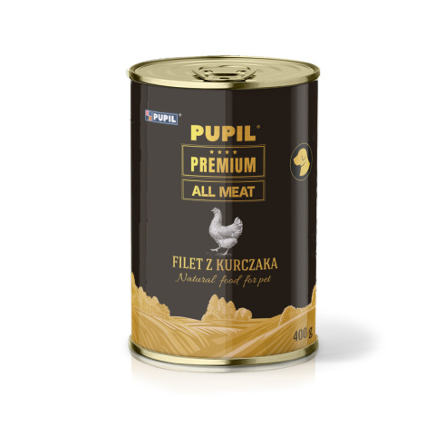 PUPIL Premium All Meat GOLD filet z kurczaka 400 g 68% mięsa PUPIL Premium All Meat GOLD filet z kurczaka 400 g 68% mięsa