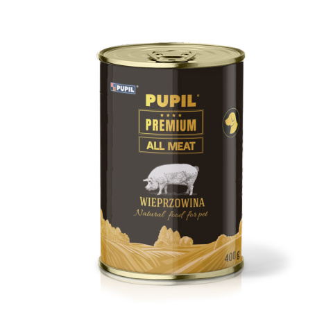 PUPIL Premium All Meat GOLD wieprzowina 400 g 68% mięsa PUPIL Premium All Meat GOLD wieprzowina 400 g 68% mięsa