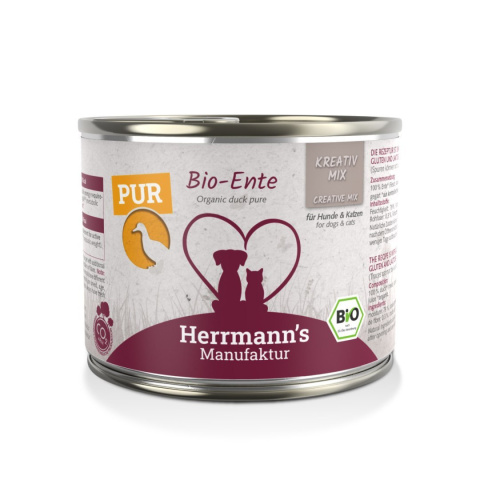 HERRMANN'S MANUFAKTUR Kreativ Mix Bio Ente - 100% kaczka ekologiczna 200g HERRMANN'S MANUFAKTUR Kreativ Mix Bio Ente - 100% kaczka ekologiczna 200g