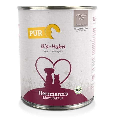 HERRMANN'S MANUFAKTUR Kreativ Mix Bio Huhn - 100% kurczak ekologiczny 800g HERRMANN'S MANUFAKTUR Kreativ Mix Bio Huhn - 100% kurczak ekologiczny 800g