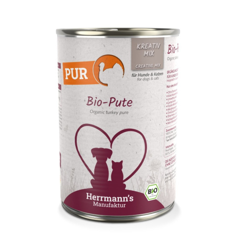 HERRMANN'S MANUFAKTUR Kreativ Mix Bio Pute - 100% indyk ekologiczny 400g HERRMANN'S MANUFAKTUR Kreativ Mix Bio Pute - 100% indyk ekologiczny 400g